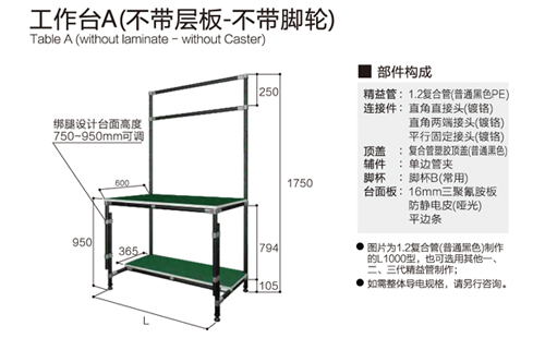 精益管工作臺怎么設計和安裝？